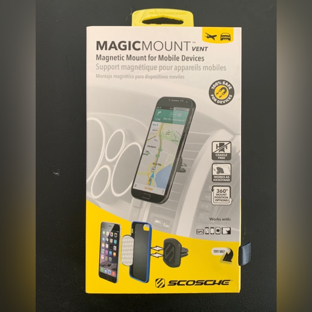 NEW Scosche Magic Mount Vent Magnetic Mount MAGVM2 – Black